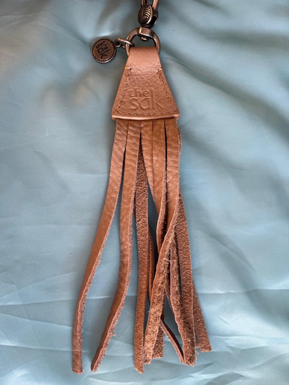 The Sak Tan Leather Floral-Panel Shoulder Bag - Picture 5 of 5